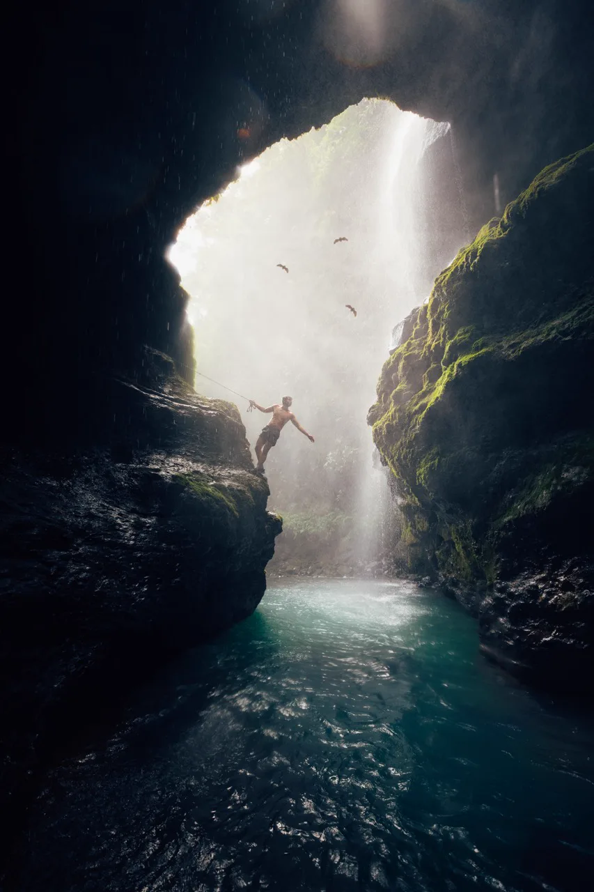 Alexon in a cave