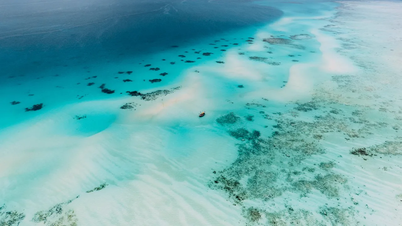 Ocean drone shot